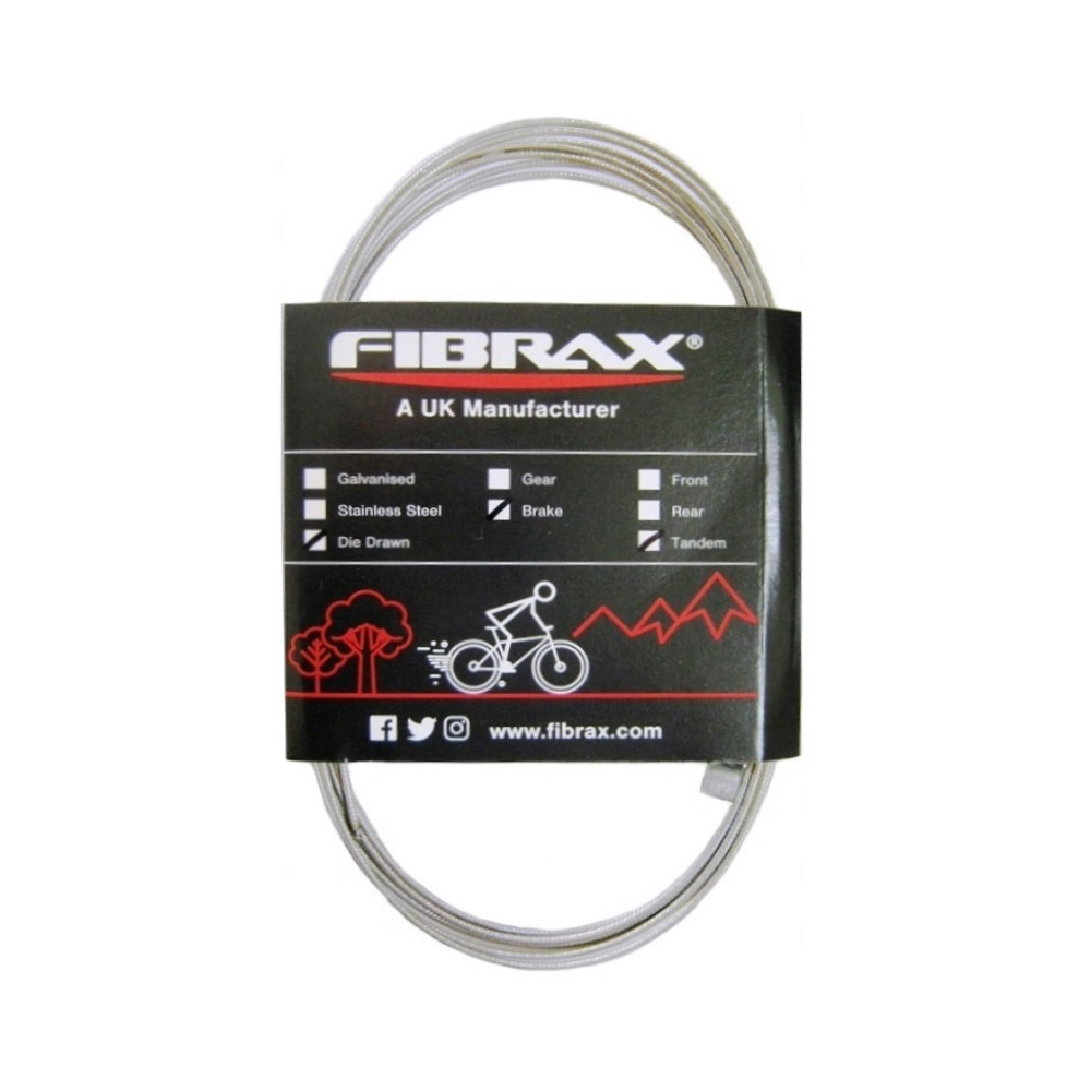 Fibrax Slick Tandem Brake Cable (Barrel Nipple)